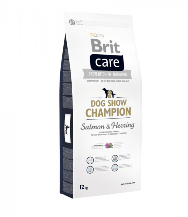 BRIT Care Dog Show Champion Salmon &amp; Herring - hrană uscată pentru c&acirc;ini adulți - 12 kg