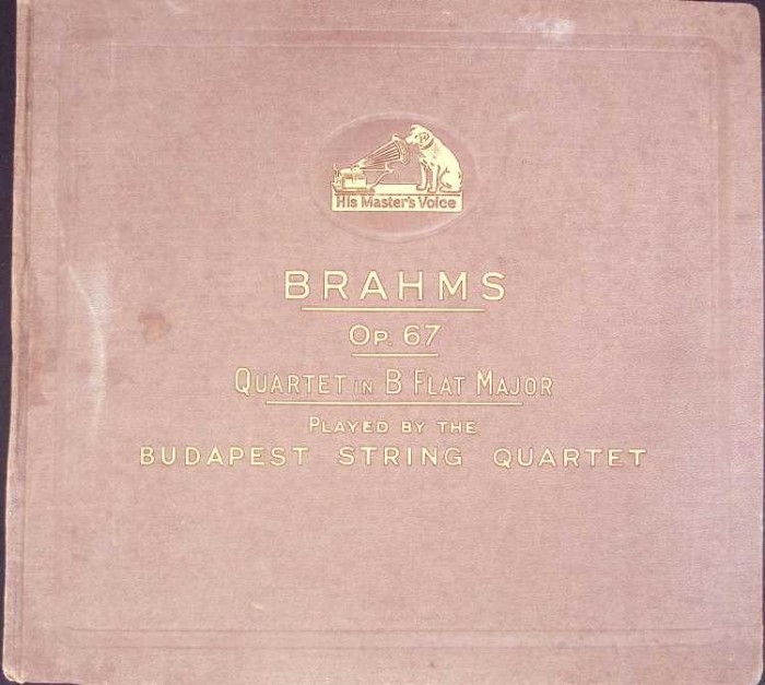 Disc vinil, LP. QUARTET IN B FLAT MAJOR (OPUS 67) SETBOX 4 DISCURI VINIL-BRAHMS-331312