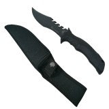 Cutit Vanatoare Columbia War Zone 29cm Negru, Lama Otel 16cm + Teaca, Drumetie, Pescuit, Camping