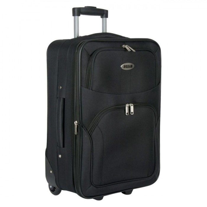 Troler Urban, Negru, Capacitate 54L, Poliester, 2 Roti, 3 Manere