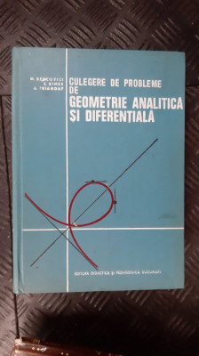 CULEGERE DE PROBLEME DE GEOMETRIE ANALITICA SI DIFERENTIALA . Bercovici foto