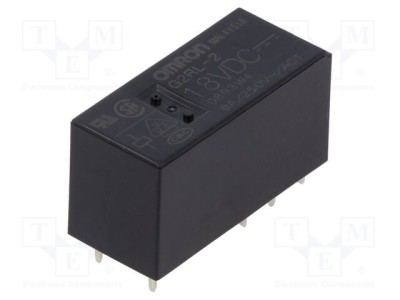 Releu electromagnetic DPDT 18VDC 8A OMRON G2RL foto