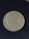 Franța 1875 K - 5 Franci Argint - Monedă Argint 25g, 0.900 - Stare Normală
