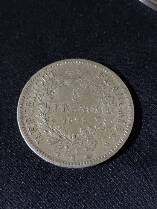 Franța 1875 K - 5 Franci - Monedă de argint