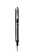 Stilou souveran m605 stresemann m, penita aur 18k, accesorii placate cu foto
