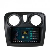 Navigatie 2K Dacia Logan Sandero 4GB RAM Android 13 Octacore Slot Sim 4G DSP GPS Wi-FI Carplay Android Auto USB Bluetooth Waze Touchscreen 9.5 Inch