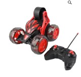 Mașină Drift 360&deg; cu Telecomandă &ndash; RC Stunt Cascadorii 4WD, Lumini LED &ndash; 5+ ani