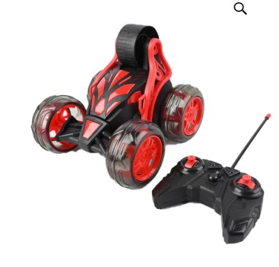 Mașină Drift 360&amp;deg; cu Telecomandă &amp;ndash; RC Stunt Cascadorii 4WD, Lumini LED &amp;ndash; 5+ ani foto