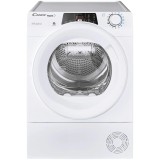 Uscator de rufe Candy Rapido ROE H8A2TE-S, Pompa de caldura, 8 kg, Clasa A++, WiFi, Easy case, Senzor uscare, Antisifonare, Alb