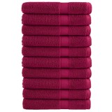 Cumpara ieftin Prosoape premium, SOLUND 10buc rosu bordo 100x200cm 600gsm