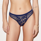 Tanga din dantela Petunia Midnight Blue L, Else