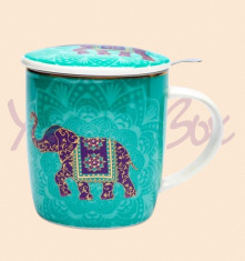 Cana cu infuzor ceai 400 ml - Indian Elephant foto
