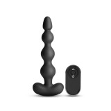 Bile Anale Vibratoare Renegade Reign, Remote Control, 6 Viteze, 3 Moduri Vibratii, Silicon, USB Magnetic, Negru, 17.9 cm