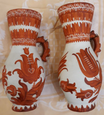 Ceramica veche Romania (Marginea Sv sau Ardeal???) - Lot de doua vase vechi foto