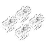 Kit montaj bare plafon Nordrive C185 pentru Fiat Tipo 4p si 5p