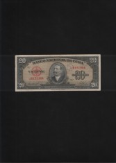 Cuba 20 pesos 1958 seria015199