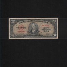 Cuba 20 pesos 1958 seria015199