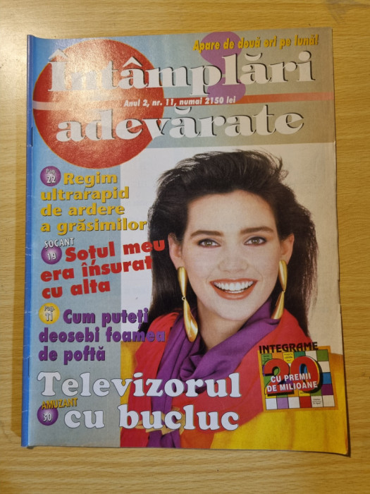 revista intamplari adevarate anul 2, nr. 11 - 1999