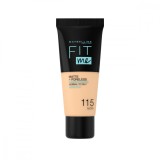 Fond de ten Matte &amp; Poreless 115 Ivory Fit Me, 30ml, Maybelline