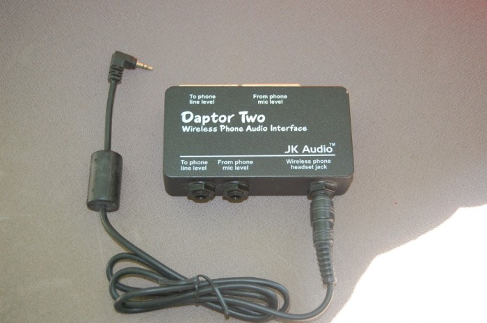 Wireless phone audio Interface JK AUDIO Daptor Two