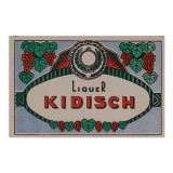 Eticheta Lichior Kidisch, 11.5 x 7.5 cm, Colectie