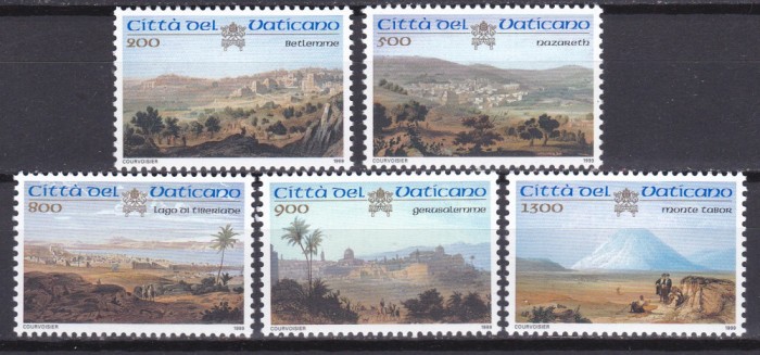 DB1 Vatican 1999 Palestina Locuri Sfinte 5 v. MNH