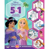 Disney. Printese. 5 in 1. Coloram printesele. Peste 60 de autocolante!