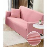 Cumpara ieftin Husa Canapea 3 Locuri Elastica Moderna Roz - JOJ381