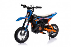 Motocicleta electrica pentru copil 4-9 ani, Kinderauto Enduro 250W 24V, culoare Albastru foto