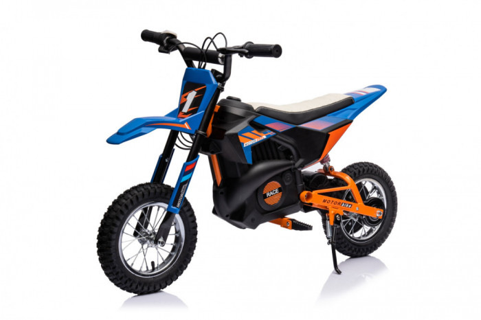 Motocicleta electrica pentru copil 4-9 ani, Kinderauto Enduro 250W 24V, culoare Albastru