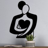 Cumpara ieftin Tablou metalic Love Negru 70x0.15x52 cm