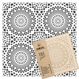Șablon de plastic reutilizabil pentru țiglă // ALAMO - 25x25cm