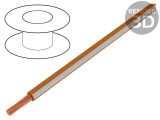Cablu Litat Cu 1,5mm2 PVC Portocaliu-Alb 450V/750V