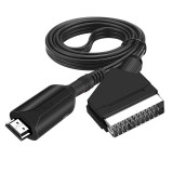 Cablu convertor HDMI la SCART cu alimentare USB pt TV vechi 1080p Full HD