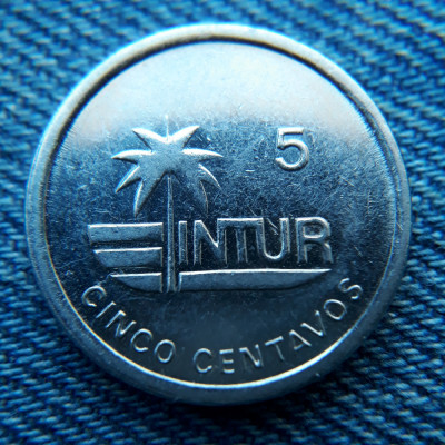 2n - 5 Centavos 1989 Cuba INTUR foto