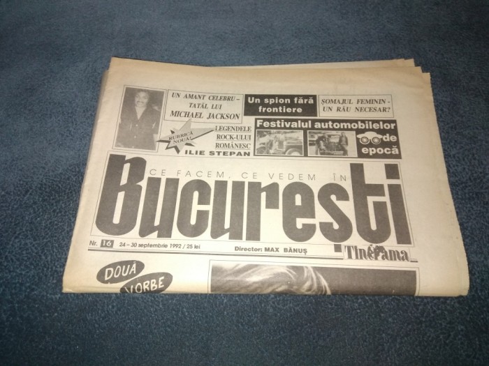 ZIARUL BUCURESTI 24 30 SEPTEMBRIE 1992