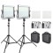 Kit Lumina Led video, Temperatura culoare 3200-5600 K, Trepied