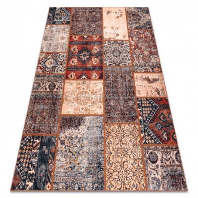 Covor ANTIKA ancient rust, mozaic modern, lavabil grecesc - teracotă, 120x170 cm foto