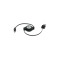 Cablu de date USB Tip C la USB A 2.0, 0.7 metri, rulabil, negru