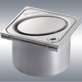 Cumpara ieftin Piesa superioara Kessel, System 125, cu gratar din inox Oval Design, pentru corp sifon, cu sistem inchidere