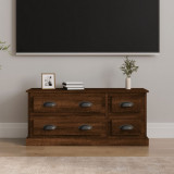 Comodă TV, stejar maro, 100x35,5x45 cm, lemn prelucrat