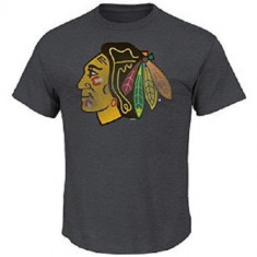 Chicago Blackhawks tricou de bărbați Raise the Level grey - S