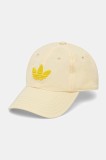 Adidas Originals șapcă culoarea galben, cu imprimeu, JD5352