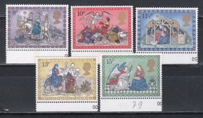 Marea Britanie 1979 - Crăciun, MNH foto