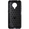 Husa tip capac spate Carbon silicon neagra pentru Nokia G10 / G20