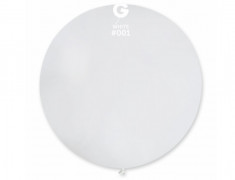 Balon Jumbo alb diametrul 80 cm foto