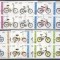 Vietnam 1989 Bicycles x 4, imperf., used N.032