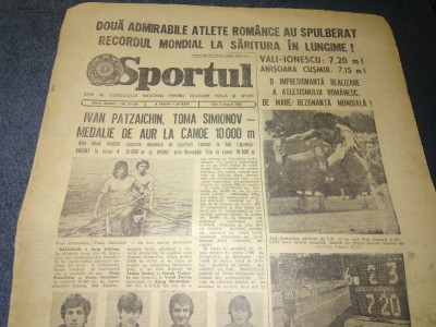 ZIARUL SPORTUL 2 AUGUST 1982 foto
