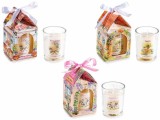 Cumpara ieftin Set 3 lumanari parfumate aroma Flori, Bumbac, Vanilie &Oslash; 5 cm x 6 H