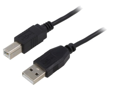 Cablu USB 2.0 A-B, 5m, gri foto